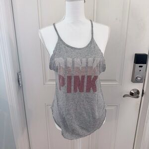 PINK Victoria’s Secret Tank Top S | Gray Hi-Neck